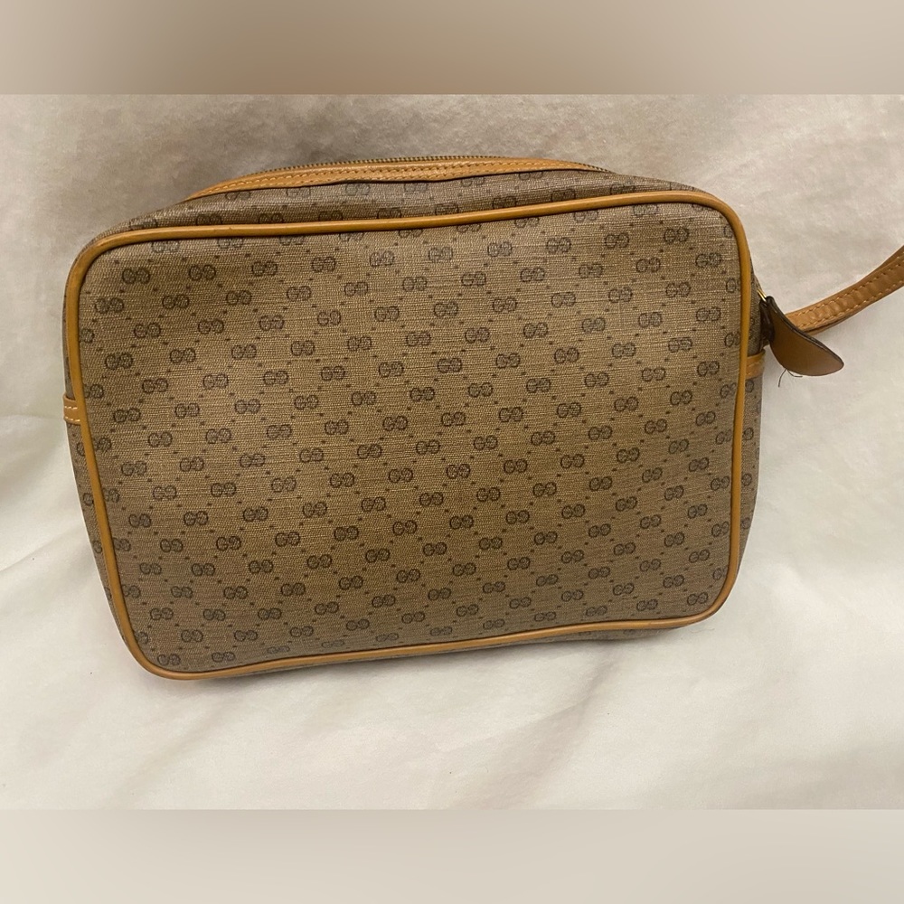 Gucci Micro GG Vintage Wristlet Cosmetic Pouch Microguccissima Coated Canvas - Picture 2 of 4